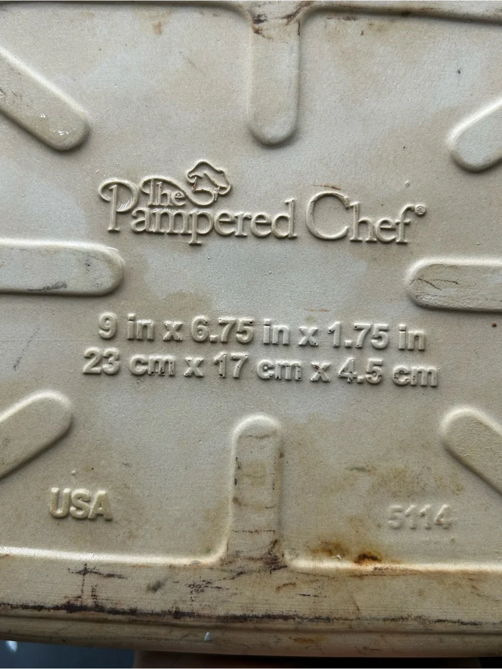 Pampered Chef 5114 small ridge baker or bacon pan